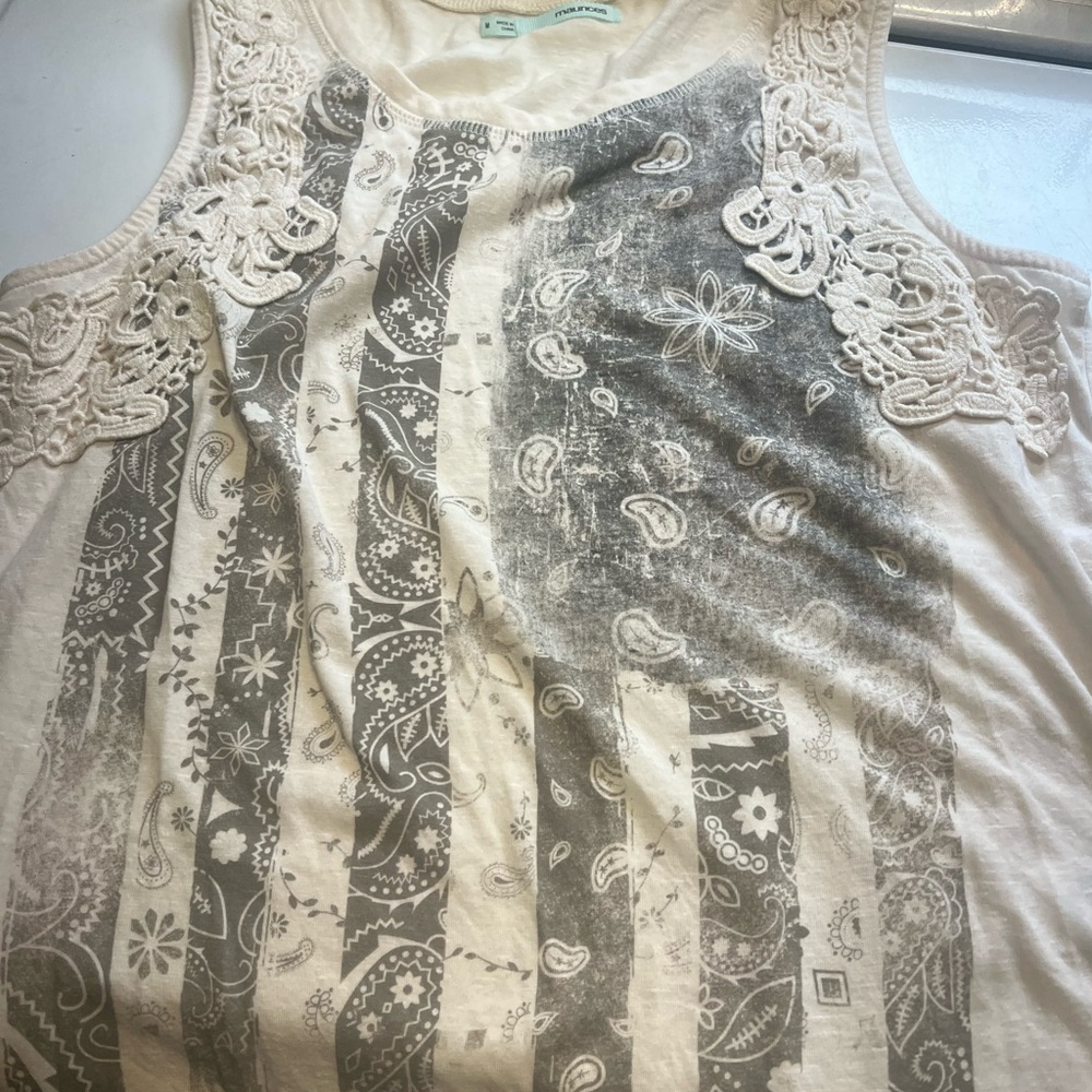 Bundle 2 medium tank tops cowboy western vibe